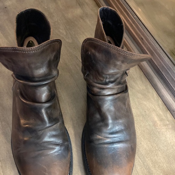 Pete Sorensen Lars Vintage Gray Leather Boots - Picture 12 of 12